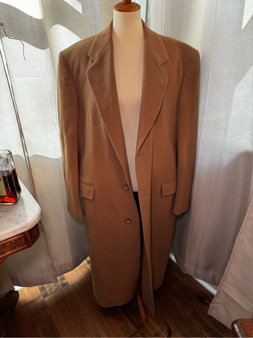 Mark Alexander Cashmere Men's Camel Overcoat